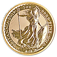 moneda de oro britannia